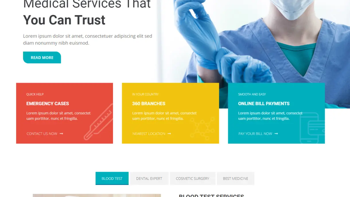 طراحی وبسایت پزشکی حرفه ای